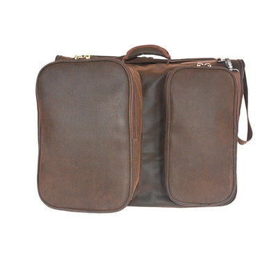 Not Just a Garment Bag - Brown Faux Suede