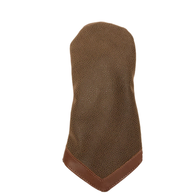 Brown Faux Suede Hybrid Head Cover