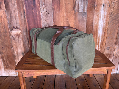 Gear Bag - Millwood Green Faux Suede