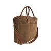 Briefcase - Brown Faux Suede
