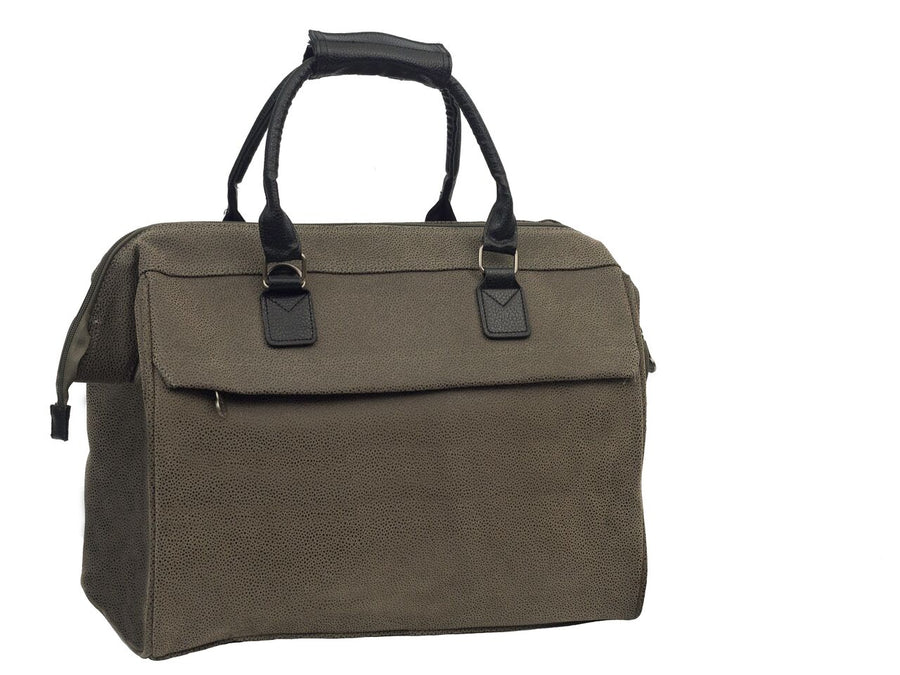 Travel City Bag - Aspen Grey Faux Suede