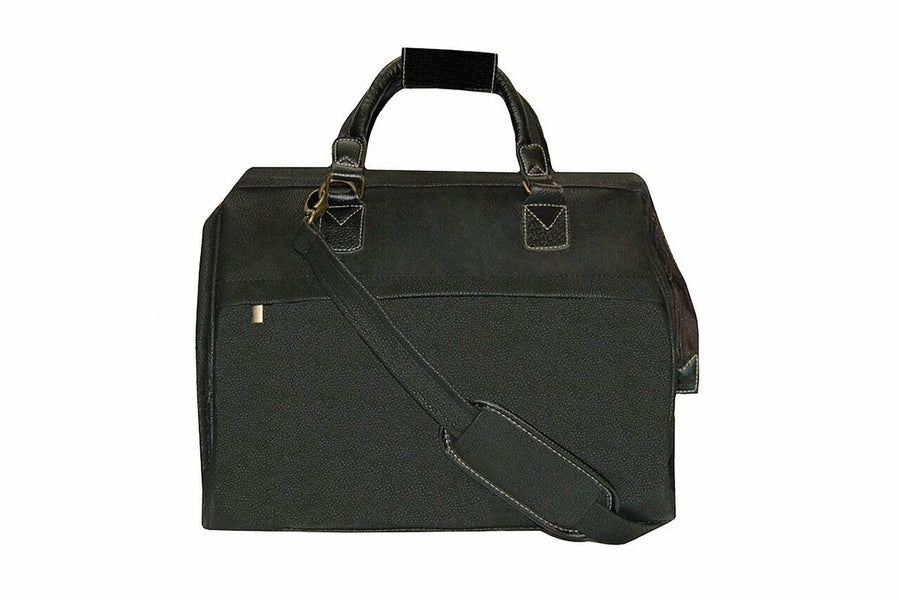 Travel City Bag - Black Faux Suede