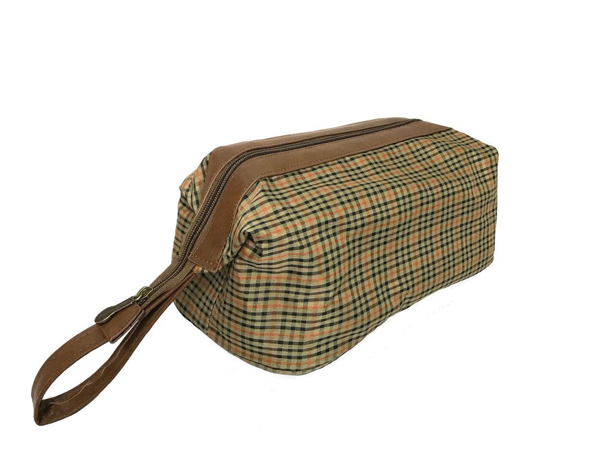 Dopp Kit - Tattersall Plaid