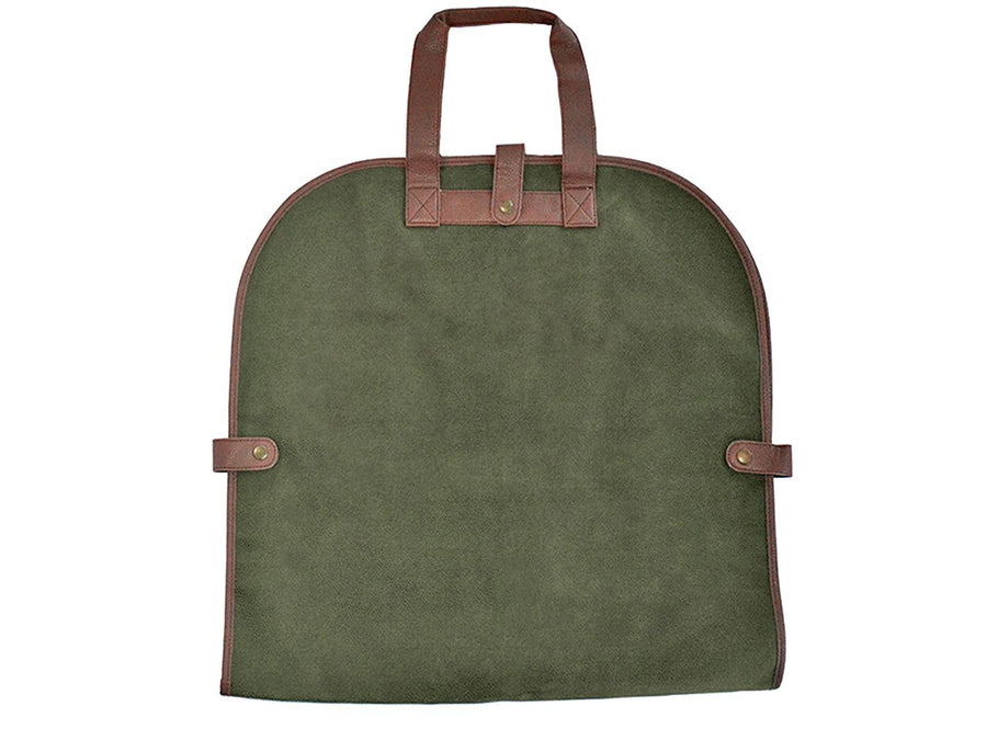 Garment Tote - Millwood Green Faux Suede