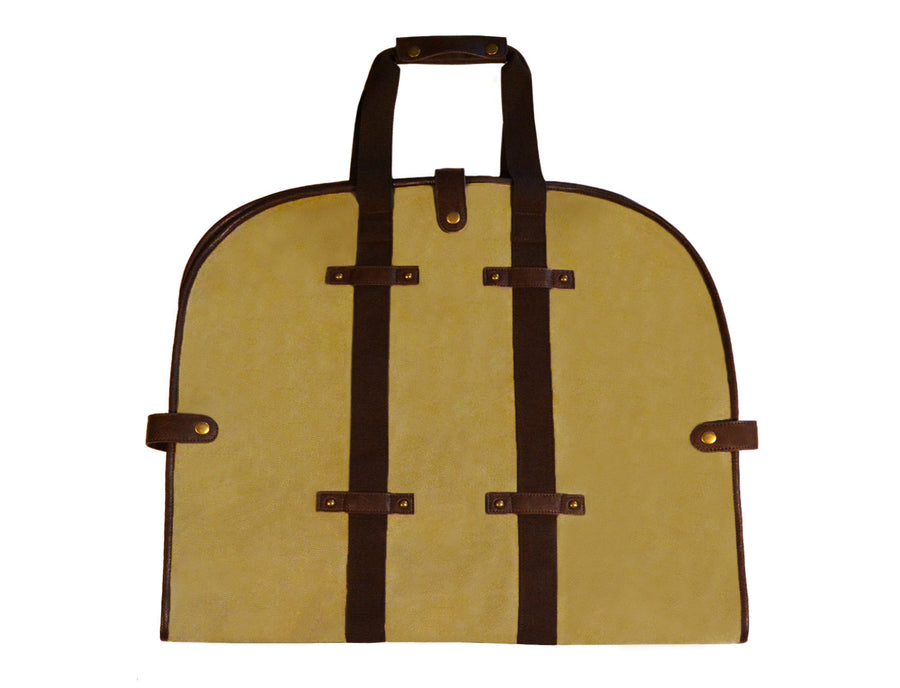 Garment Tote - Waxed Khaki Canvas