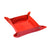 Valet Tray - Red Faux Suede