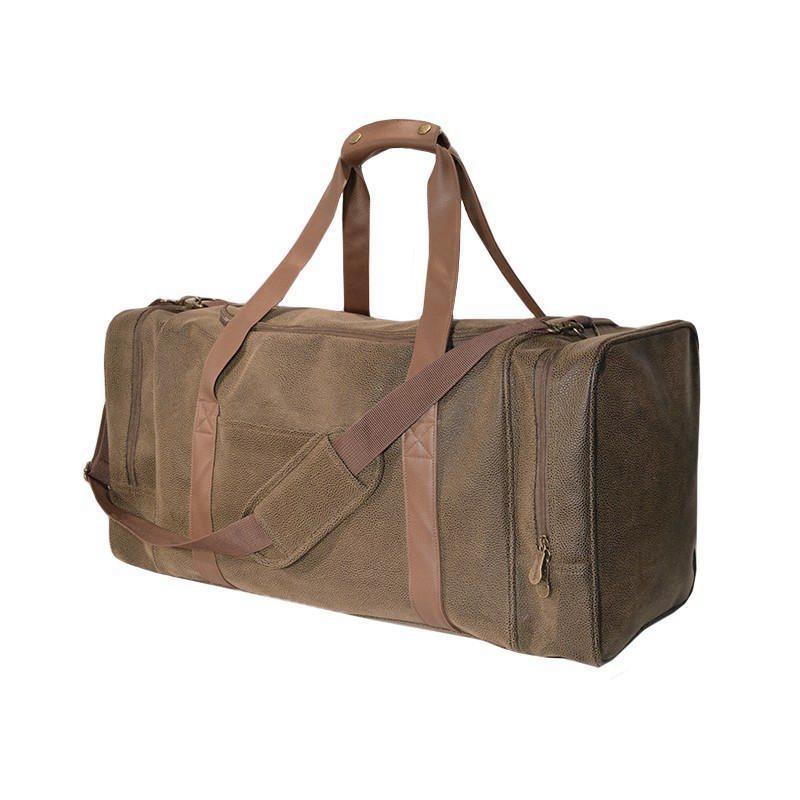 Gear Bag - Brown Faux Suede