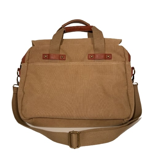 Briefcase - Washed Camel Canvas