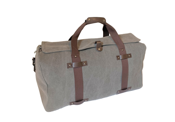 Canvas Duffle - Washed Grey Canvas