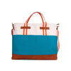 All Around Bag - Washed Cream/Turquoise Canvas