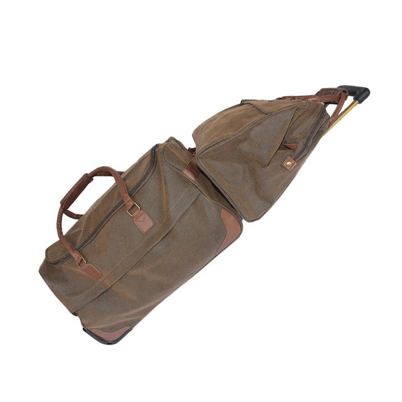 Travel City Bag - Brown Faux Suede