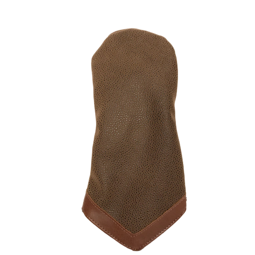 Brown Faux Suede Hybrid Head Cover