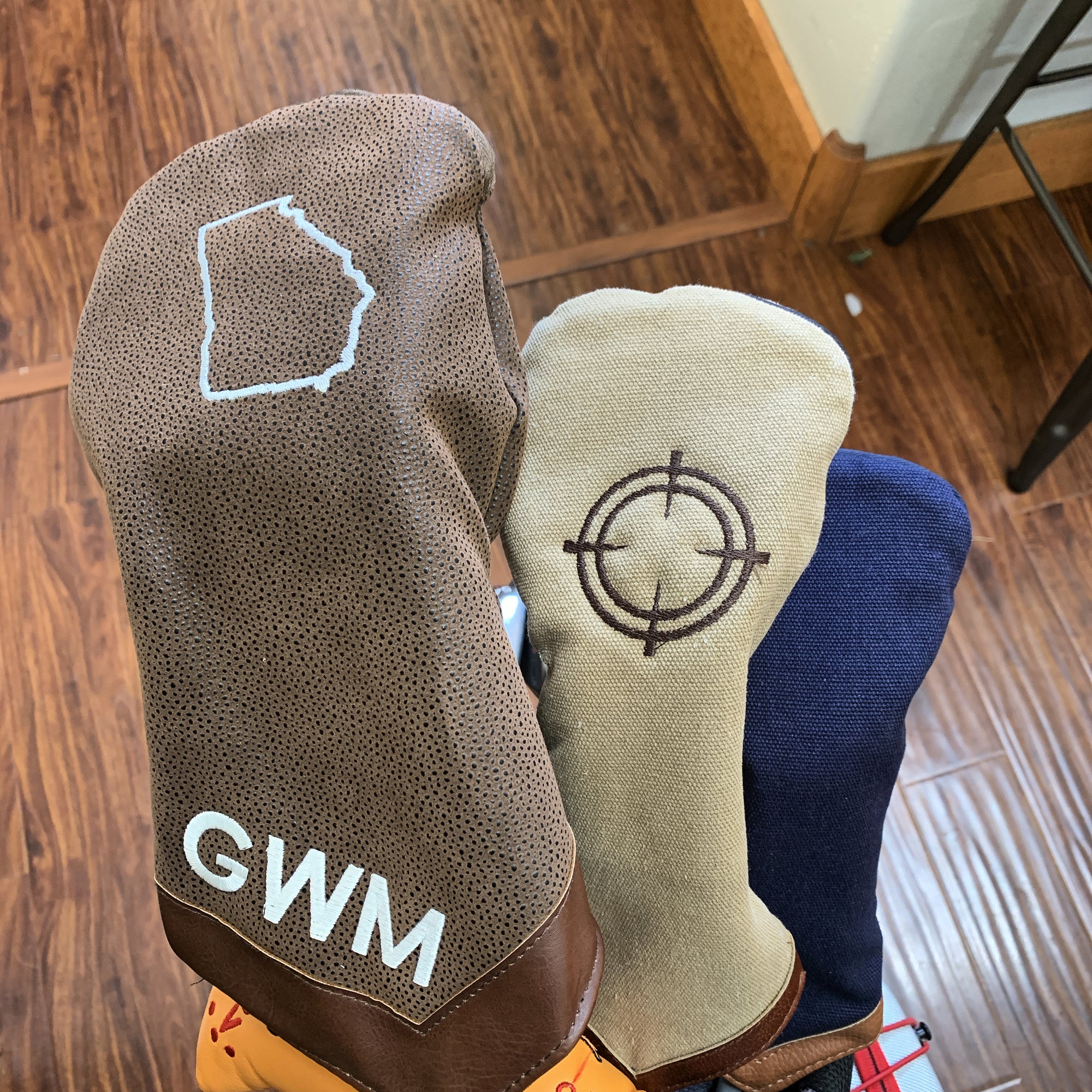 Washed Navy Canvas Hybrid Head Cover