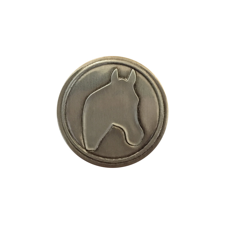 Noble Initial Medallion - Horse Head