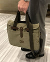 Briefcase - Washed Green Canvas
