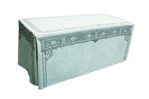 8' Table Skirt - "Dress-Up" in Chippendale Pattern