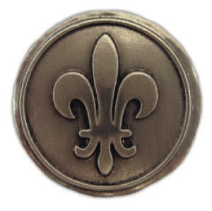 Noble Initial Medallion - Fleur De Lis