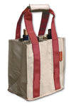 Party-To-Go Tote - Red & Tan