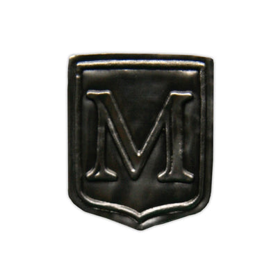 "M" Noble Initial Shield