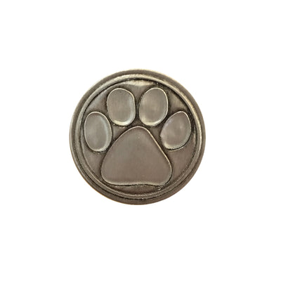 Noble Initial Medallion - Paw Print