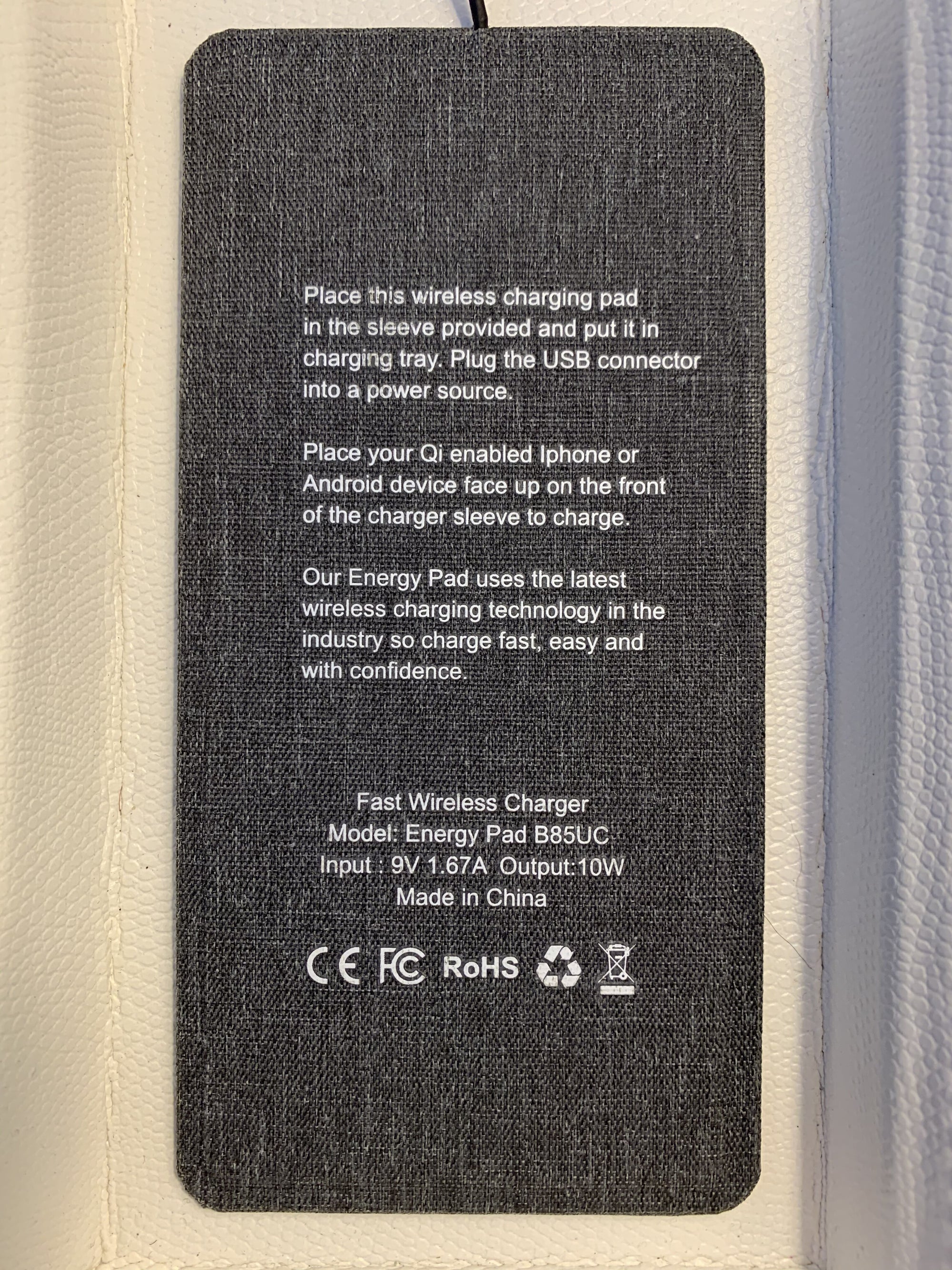 Wireless Charging Valet Tray